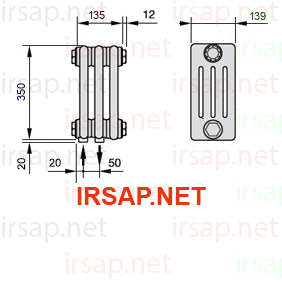 Радиатор IRSAP Tesi 40350/3 T18 CL 01